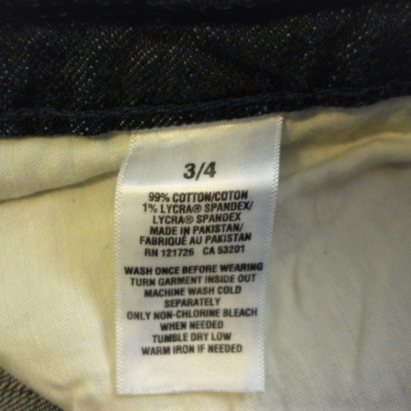 Aeropostale Distressed Cuffed Jean Shorts sz 3/4 - Picture 5 of 6